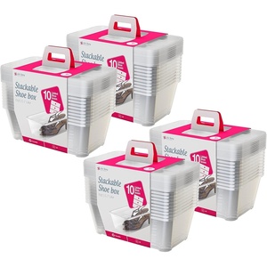 image:imageLife Story 6 Liter Shoe Accessory and Closet Plastic Storage Box MultiPurpose Lidded Stacking Tote Containers Clear 50 Pack40