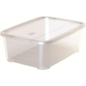 image:imageLife Story 6 Pack Plastic Lidded Storage Box Versatile and Stackable Container Bins for Closet and Home Organization12 Quart Clear