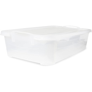 image:imageLife Story Clear Stackable Closet amp Storage Box 34 Quart Containers 12 Pack